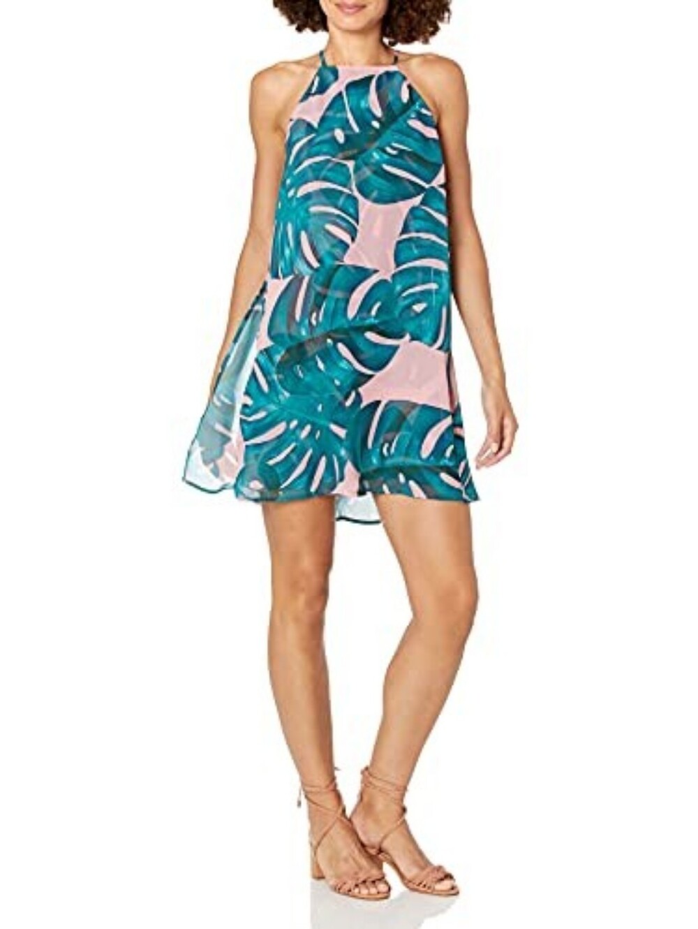 Show Me Your Mumu Byron Dress Palms Away Pink & Green Size Small NWT